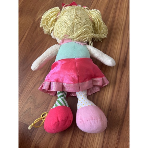 Manhattan Toy Company Plush Doll Blonde Hair Pink Dress Activity Learning Toy‎ - Picture 4 of 7